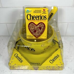 Vintage 2003 Cheerios Cereal Gift Set — Bowl, Spoon & Mini Box (Unused!)
